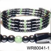 36inch Green Aventurine,Hematite ,Magnetic Wrap Bracelet Necklace All in One Set